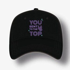 BTS Dynamite Celebration Official Cap Baseball Hat Black You Sent Us To The Top